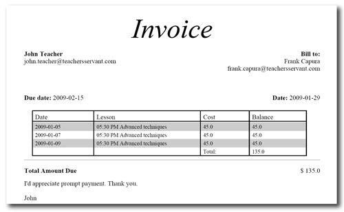 invoice home login